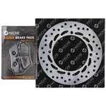 Niche Front Left Brake Rotor Pad Kit For Honda NX650 45351-MN9-020 Semi Metallic. Fixed Price $38.95.