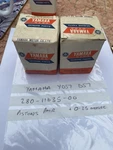 Yamaha YDS7 Piston Genuine Nos New 280-11635-00 Oversize 0.25 Pair. Fixed Price $256.97.