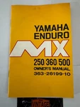 1973 Yamaha SC500 MX250 MX360 Owners Manual Original Part # 363-28199-10 Used. Fixed Price $69.95.