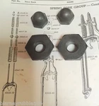 Harley Knucklehead Wl Fork Retainers & Acorn Nuts 36-57 Springer. Fixed Price $21.95.