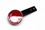 Round Red 2.25" Reflector Chrome Mount W/ Bracket. Fixed Price $15.26.