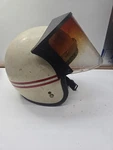 Vintage Bell 500-TX White Motorcycle Auto Racing Snell Helmet 1968 With Shield. Fixed Price $525.99.