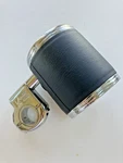 Harley Chrome/black Leather Kruzer Kaddy Handlebar Mount Beverage Cup Holder. Fixed Price $22.50.
