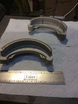 Honda 82-86 Shadow, Nighthawk, Emgo Brake Shoes Rear PN#92-39111. Fixed Price $25.00.