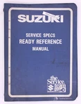 Suzuki Ready Reference Manual 1982 Model Part Number 99923-03821. Fixed Price $12.99.