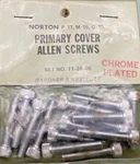 New Gardner & Westcott 11-24-08 Primary Chrome Plated Cover Allen Screws. Fixed Price $27.50.