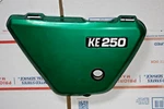 1977 Kawasaki KE250-B1 Left Side Oil Tank Cover. Fixed Price $238.77.