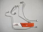 1958-1964 Panhead Cadmium Plated Oil Line Kit With Filter. Fixed Price $127.50.