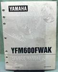 Genuine Yamaha LIT-11616-11-02 YFM600FWAK Service Manual 1997. Fixed Price $47.44.