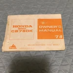 Honda CB750K Owners Manual Booklet Wiring Diagram. Fixed Price $30.00.