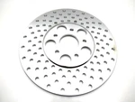 10" Drilled Brake Rotor, Replaces Harley Oem P/n 41806-72B. Fixed Price $45.95.