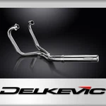 Honda CX500C Deluxe Full Exhaust 2-1 Stainless Straight Muffler Can. Fixed Price $349.99.