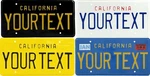 Retro Vintage California License Plate Usa Alu Embossed Custom Date Sticker. Fixed Price $99.00.