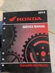 Honda Atv 4X4 Quad 2014 TRX5000FM1/FE1/FM2/FE2 Oem Service Manual Part# 61HR400. Fixed Price $40.00.