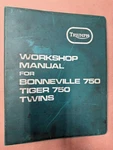 Oem 1973 Bonneville 750 Tiger Twins Workshop Manual P/n 99-0983 With Binder. Fixed Price $32.50.