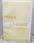 2002 Suzuki Lta 500F Owner's Manual 99011-03G50-03A. Fixed Price $25.00.