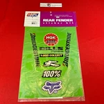 Nos 100% Rear Fender Sticker Kit 1999 KX125/250 Kawasaki 29-6402. Fixed Price $33.49.