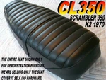 K2 CL450 K3 1970 New Seat Cover Honda Scrambler 155. Fixed Price $62.95.