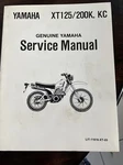 Oem Yamaha LIT-11616-XT-03 XT125KKC/200KKC Service Manual. Fixed Price $75.00.