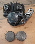 Kawasaki H1/H2 Genuine Used Front Left Side Brake Caliper 1972-1975. Fixed Price $129.30.