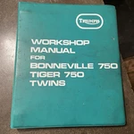 1973 Triumph Bonneville & Tiger 750 Twins Service Shop Manual Binder 99-0983. Fixed Price $49.75.