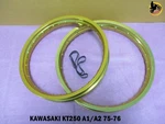 Kawasaki KT250 A1 A2 75-76 Aluminium Gold F+ Wheel Rim Set SERIES7 *NAN4111*. Fixed Price $173.75.