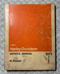 Harley 99498-71 Models Service Manual 1965 1971 M-50S M-65S M-125S. Fixed Price $110.00.