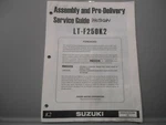Suzuki Copy Assembly & Pre-delivery Service Guide 2002 LT-F250K2 99505-01072-03E. Fixed Price $19.98.