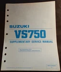 1988 Suzuki VS750GLJ Supplement Service Manual 99501-37100-03E (526). Fixed Price $19.99.