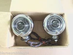 Harley Guide DH-49 Bullet Lamps Fish Eye Replaces Oem 68552-58A W/ Clear Lenses. Fixed Price $99.95.