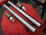 Pan/shovel New Stock Polished Fork Tubes W/bushings #45950-48B. Fixed Price $150.00.