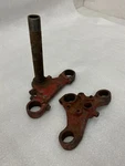 Bsa A50 A65 Fork Top & Bottom Steering Yoke Clip Clamp Crown Triple Tree 26. Fixed Price $99.95.