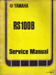 Genuine Yamaha Service Manual RS100B. Fixed Price $29.95.
