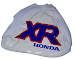 Gas Tank Cover For Honda XR600R 1992 White Base, Blue - Red. Fixed Price $60.00.