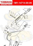 Yamaha Gasket, Muffler Joint 1M1-14714-00-00 Oem New. Fixed Price $60.88.