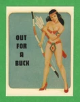 Vintage Original 1948 Charmer "out For Buck" Indian Maiden Pinup Decal Art. Fixed Price $34.99.