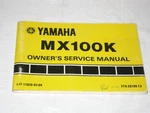 Genuine Yamaha 1983 MX100 Oem Owners Manual 3T0-28199-13 *used*. Fixed Price $15.99.