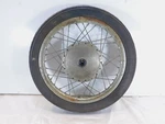 1970-1973 Honda CB350K Silver Spoked Front Wheel Rim & Hub 18"X1.85". Fixed Price $99.95.
