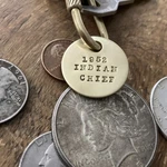 1952 Indian Chief Brass Key Fob Motorcycle. Fixed Price $18.00.