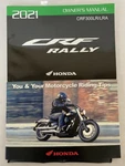 2021 Honda Crf Rally Motorcycle Owner Manual W/riding Tips #31K1TC00 #M1150. Fixed Price $27.13.