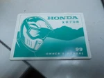 Honda Factory Owner's Manual 1999 XR70R 00X31-GCF-6200. Fixed Price $14.35.