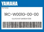 Yamaha Genuine Clutch Kit '14 FZ09 1RC-W001G-00-00. Fixed Price $175.19.