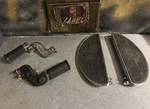 Harley Knucklehead Panhead Fl El Buddy Seat Pegs W/ Half Moon Boards 52650-41. Fixed Price $99.95.