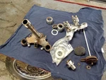 Kawasaki A1 250 Samurai Triple Tree / Steering Yolk Assembly Damper. Fixed Price $80.00.