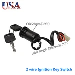 Wire Ignition Key Switch Barrel For 110 125CC 250CC Quad Dirt Bike Atv. Fixed Price $10.99.