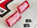 59253-69 Amf Harley Davidson Ironhead Shovelhead Red Reflector Fender Saddle Bag. Fixed Price $299.99.