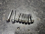 1996 Honda CR250R Original Inner Clutch Cover Right Side Bolts Set. Fixed Price $14.99.