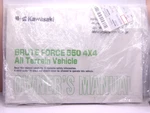 Nos Kawasaki KVF650-D1 Brute Force 2005 Genuine Owner's Manual 99987-1250. Fixed Price $49.99.