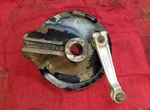 TT600 Yamaha 1984 Rear Brake Backing Plate W/ Camshaft Lever. Fixed Price $34.20.