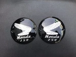 Honda C71 C72 CA72 CB72 CB250 CD250 CL72 L/r Fuel Tank Badges Emblem New Silver. Fixed Price $59.99.